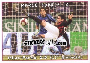 Sticker Marco Borriello - Calciatori 2009-2010 n. v1 - Panini