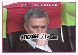 Sticker José Mourinho - Calciatori 2009-2010 n. v9 - Panini