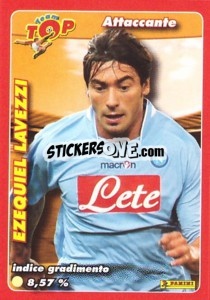 Sticker Ezequiel Lavezzi - Calciatori 2009-2010 n. X11 - Panini