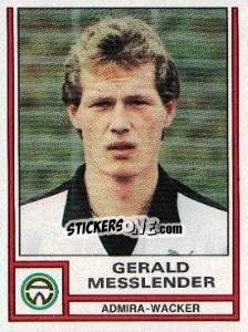 Sticker Gerald Messlender - Österreichische Fußball-Bundesliga 1982-1983 - Panini
