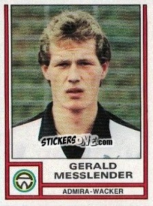 Figurina Gerald Messlender - Österreichische Fußball-Bundesliga 1982-1983 n. 7 - Panini