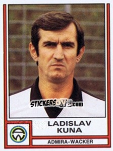Sticker Ladislav Kuna - Österreichische Fußball-Bundesliga 1982-1983 n. 8 - Panini