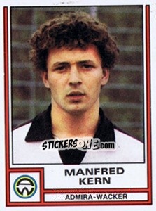 Sticker Manfred Kern - Österreichische Fußball-Bundesliga 1982-1983 - Panini