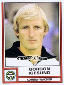 Cromo Gordon Igesund - Österreichische Fußball-Bundesliga 1982-1983 - Panini