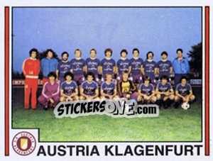 Sticker Mannschaft - Österreichische Fußball-Bundesliga 1982-1983 - Panini