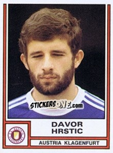 Sticker Davor Hrstic - Österreichische Fußball-Bundesliga 1982-1983 - Panini