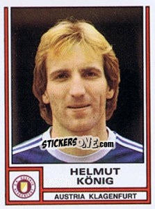 Cromo Helmut König - Österreichische Fußball-Bundesliga 1982-1983 - Panini