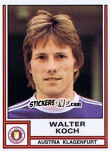 Cromo Walter Koch - Österreichische Fußball-Bundesliga 1982-1983 - Panini