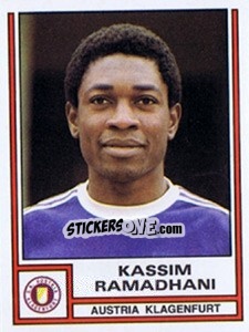 Sticker Kassim Ramadhani - Österreichische Fußball-Bundesliga 1982-1983 - Panini