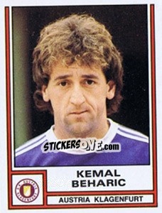 Sticker Kemal Beharic - Österreichische Fußball-Bundesliga 1982-1983 - Panini