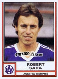 Cromo Robert Sara - Österreichische Fußball-Bundesliga 1982-1983 - Panini