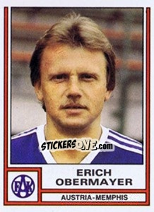Cromo Erich Obermayer - Österreichische Fußball-Bundesliga 1982-1983 - Panini