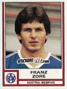 Figurina Franz Zore - Österreichische Fußball-Bundesliga 1982-1983 n. 38 - Panini