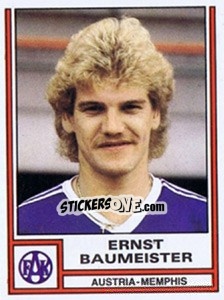 Cromo Ernst Baumeister - Österreichische Fußball-Bundesliga 1982-1983 - Panini