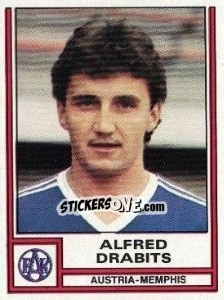 Sticker Alfred Drabits - Österreichische Fußball-Bundesliga 1982-1983 - Panini