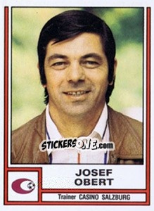 Sticker Josef Obert (trainer) - Österreichische Fußball-Bundesliga 1982-1983 - Panini