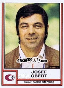 Cromo Josef Obert (trainer) - Österreichische Fußball-Bundesliga 1982-1983 n. 48 - Panini