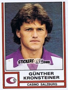 Sticker Günther Kronsteiner - Österreichische Fußball-Bundesliga 1982-1983 n. 57 - Panini