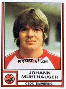 Figurina Johann Mühlhauser - Österreichische Fußball-Bundesliga 1982-1983 - Panini