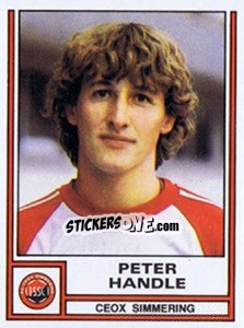 Sticker Peter Handle - Österreichische Fußball-Bundesliga 1982-1983 - Panini