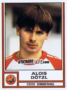 Sticker Alois Dötzl - Österreichische Fußball-Bundesliga 1982-1983 - Panini