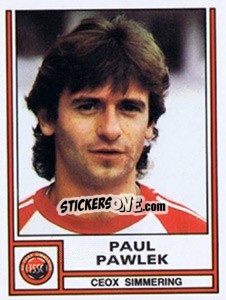 Sticker Paul Pawlek - Österreichische Fußball-Bundesliga 1982-1983 - Panini