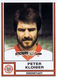 Sticker Peter Kloiber - Österreichische Fußball-Bundesliga 1982-1983 - Panini