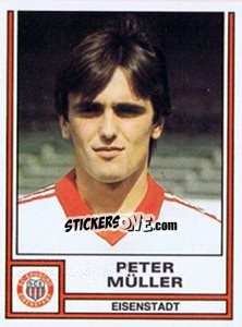Sticker Peter Müller - Österreichische Fußball-Bundesliga 1982-1983 - Panini