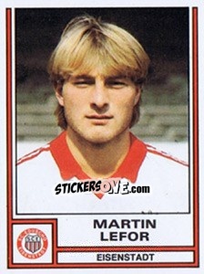 Cromo Martin Lefor - Österreichische Fußball-Bundesliga 1982-1983 - Panini