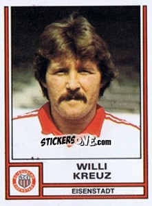 Cromo Willi Kreuz - Österreichische Fußball-Bundesliga 1982-1983 - Panini