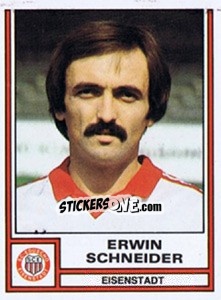 Sticker Erwin Schneider - Österreichische Fußball-Bundesliga 1982-1983 - Panini