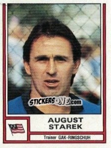 Cromo August Starek (trainer) - Österreichische Fußball-Bundesliga 1982-1983 - Panini