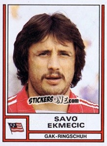 Cromo Savo Ekmecic - Österreichische Fußball-Bundesliga 1982-1983 - Panini