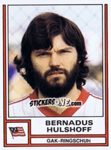 Sticker Bernadus Hulshoff - Österreichische Fußball-Bundesliga 1982-1983 - Panini