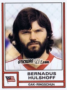 Sticker Bernadus Hulshoff - Österreichische Fußball-Bundesliga 1982-1983 n. 96 - Panini