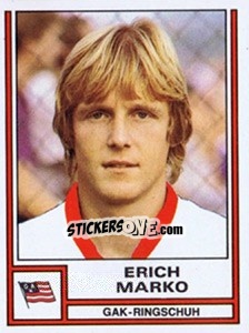 Cromo Erich Marko - Österreichische Fußball-Bundesliga 1982-1983 - Panini