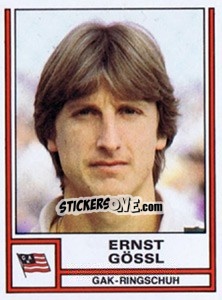 Cromo Ernst Gössl - Österreichische Fußball-Bundesliga 1982-1983 - Panini