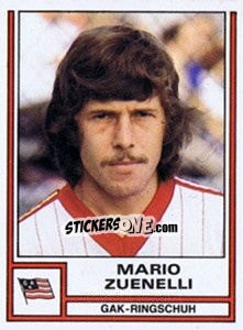 Sticker Mario Zuenelli - Österreichische Fußball-Bundesliga 1982-1983 - Panini
