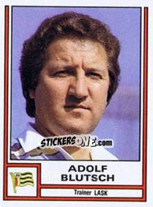 Cromo Adolf Blutsch (trainer) - Österreichische Fußball-Bundesliga 1982-1983 - Panini