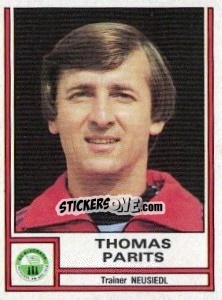Cromo Thomas Parits (trainer) - Österreichische Fußball-Bundesliga 1982-1983 - Panini