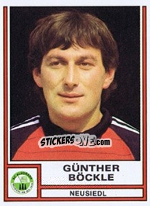Sticker Günther Böckle - Österreichische Fußball-Bundesliga 1982-1983 - Panini