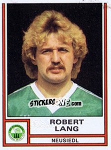 Sticker Robert Lang - Österreichische Fußball-Bundesliga 1982-1983 - Panini