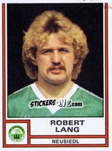 Cromo Robert Lang - Österreichische Fußball-Bundesliga 1982-1983 - Panini