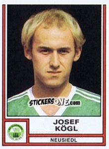 Sticker Josef Kögl - Österreichische Fußball-Bundesliga 1982-1983 - Panini