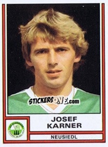 Sticker Josef Karner - Österreichische Fußball-Bundesliga 1982-1983 - Panini