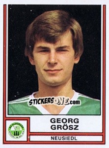 Cromo Georg Grösz - Österreichische Fußball-Bundesliga 1982-1983 - Panini