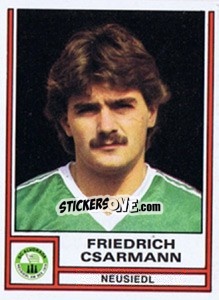 Figurina Friedrich Csarmann - Österreichische Fußball-Bundesliga 1982-1983 - Panini