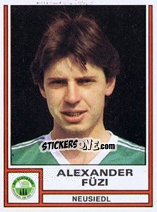 Cromo Alexander Füzi - Österreichische Fußball-Bundesliga 1982-1983 - Panini