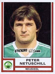 Cromo Peter Netuschill - Österreichische Fußball-Bundesliga 1982-1983 - Panini