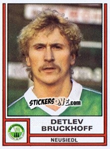 Sticker Detlev Bruckhoff - Österreichische Fußball-Bundesliga 1982-1983 - Panini